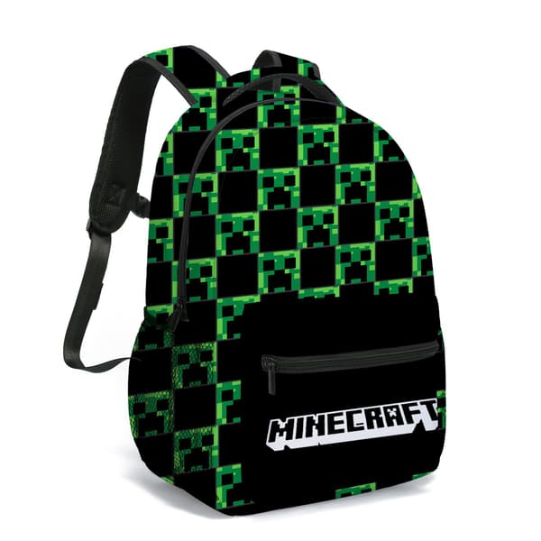 Minecraft-tema dobbeltsidet trykt rygsæk. Stil 2