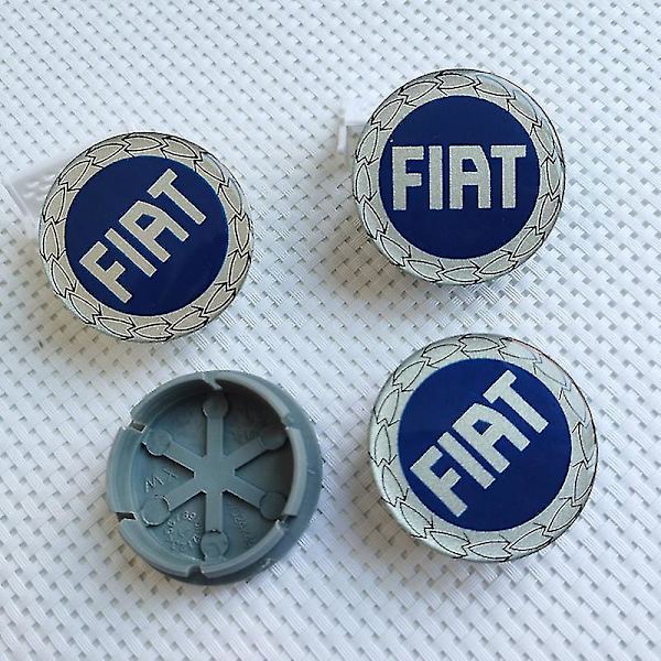 4 stk 60mm Passform for Fiat Hjul Senter Navkapsler Bilstyl Rims Navdeksel Emblem 56mm Merke Klistremerker, 4stk-rød-60mm