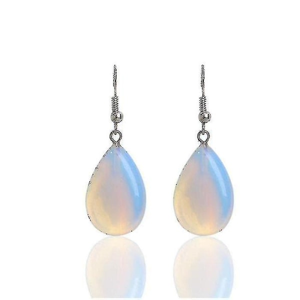 4pair Fashion Opal Water Drop Transparent Earring For Women