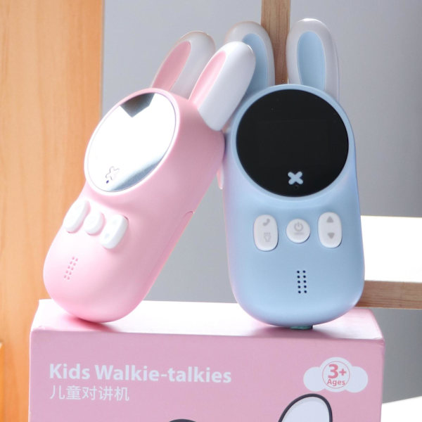 2-pack Walkie Talkies, Tvåvägsradio 3 km, Trådlös, Lång Räckvidd för Barn
