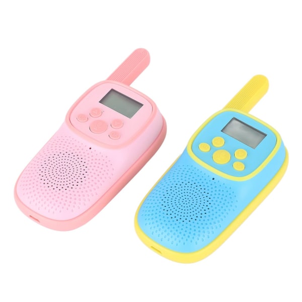 Interaktive Walkie Talkies for Barn - Bakgrunnsbelyst Skjerm, Lang Batterilevetid - Perfekt Gave til Gutter og Jenter (2 stk)