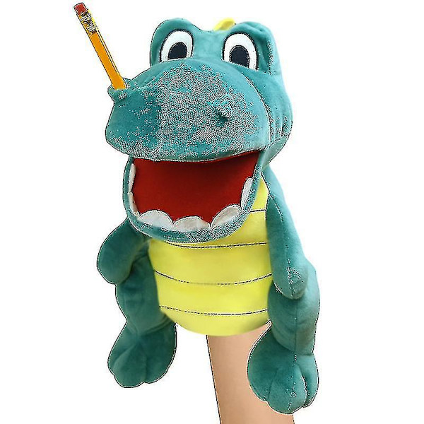 Ulkomainen kauppa Jeff käsipukki lelu suu hauska plussilelu zombi rock Jeff vanhemmat-lapsi käsipukki suu voi liikkua Jeff the Dinosaur