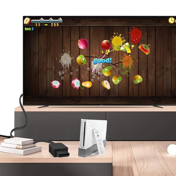 Wii til HDMI Konverter Kabel, Wii 2 HDMI Adapter til Fuld HD Spilvisning