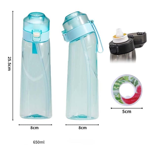 650ml 5 Smaksatt Akryl Mugg Set – Doftande Drickmuggar med Doftringar. Rosa