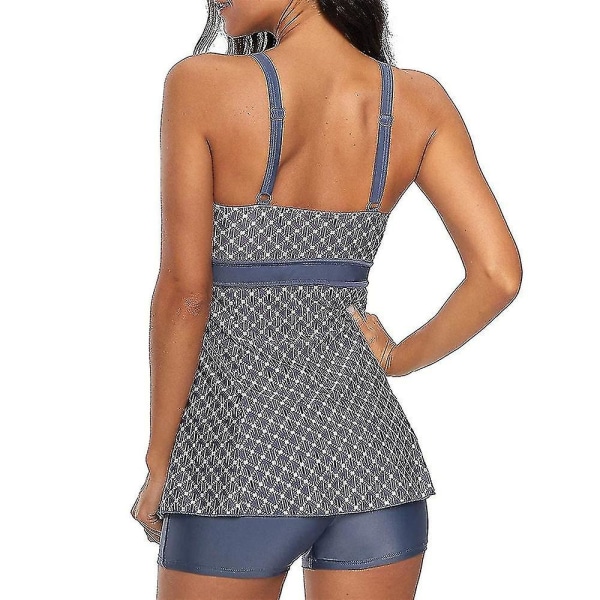 Kvinners strand polstret badedrakt shorts bikini sett badedrakt badedrakt strand badedrakt Grey 3XL