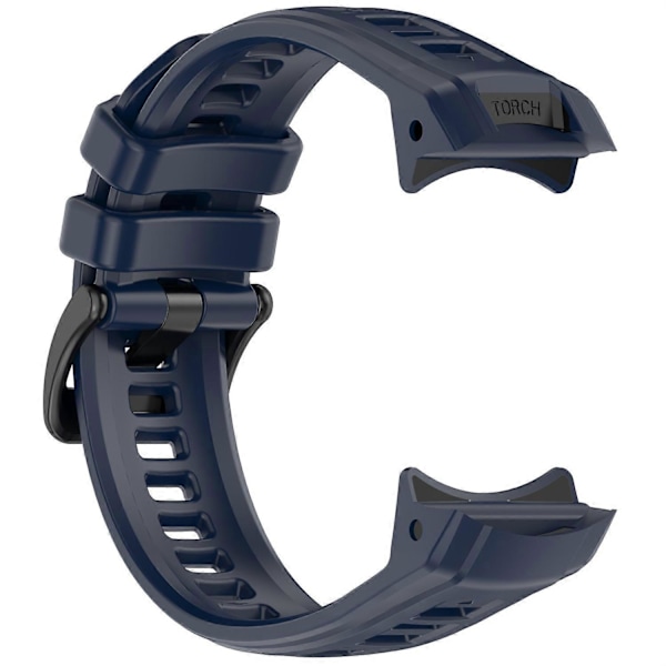 Til Garmin Instinct 3 45mm Urrem 22mm Silikone Udskiftningsrem - Marineblå Graphite Grey