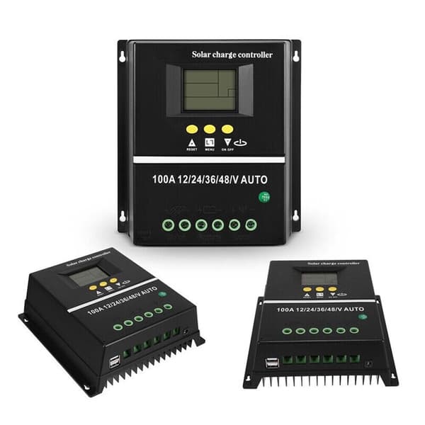 60A 80A 100A Solarladdningsregulator Panel Regulator 12V/24V/36V/48V Automatisk