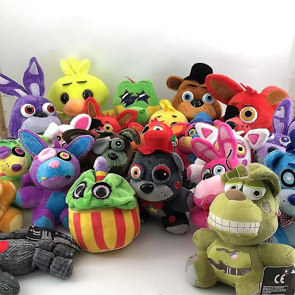 1 st. Het Fem Nätter Hos Freddy Fnaf Plyschleksaker Speldocka 18/22/25/28/30 Cm Bonnie Björnen Foxy Cartoon Fyllda Dockor Freddy Leksaker För Barn Presenter 38 Stilar 18cm Purple Fox