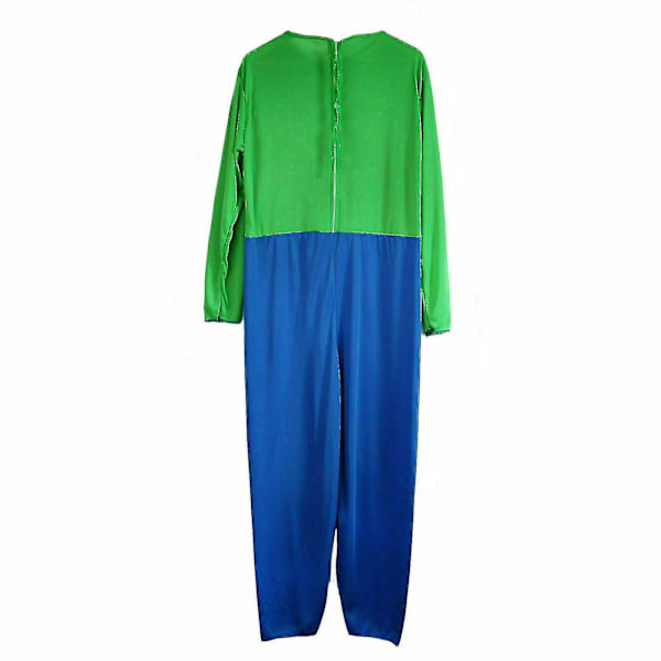 Voksen Super Mario og Luigi Fancy Dress VVS-brødre Halloween Kostume til Mænd Green Luigi M