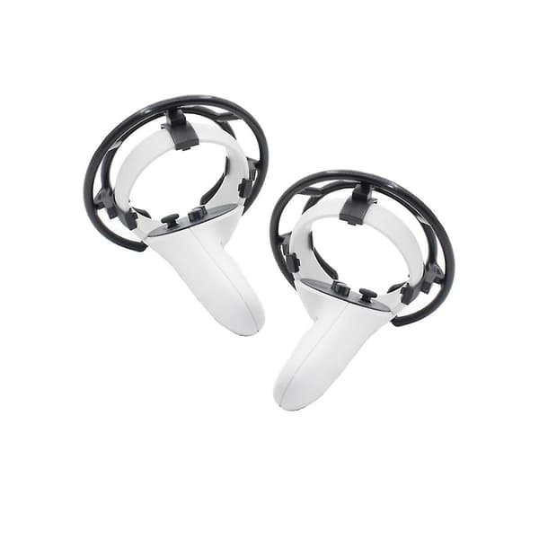 For / Vr Touch Controller Ring Anti-kollisjon Støtfanger Rammeholder Deksel Grep Håndtak Tilbehør, blå