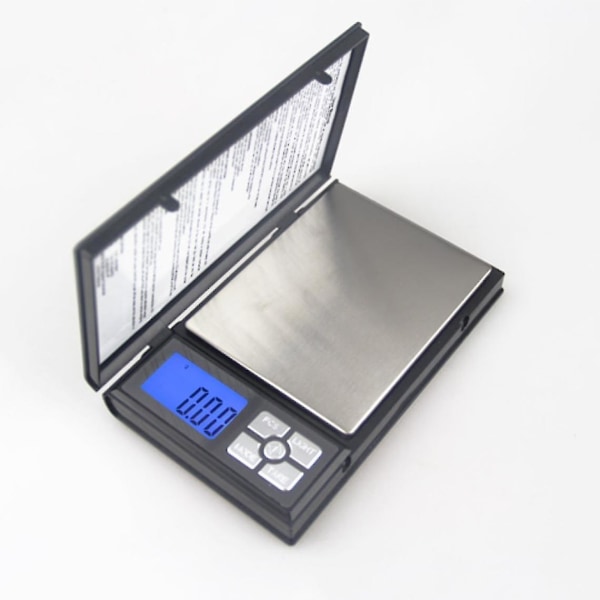 500g*0,01g Mini kannettava digitaalinen vaaka, tarkkuus keittiötarvikkeet laboratorion elektroninen punnitustyökalu