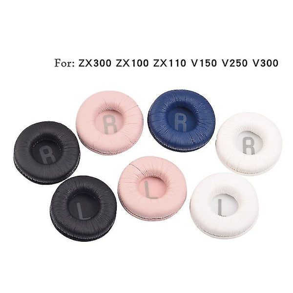 Universal Øreputer for -sony Mdr-v150 V250 V300 V100 V200 V400 Hodetelefoner Skumputer Black Dr-bt101 Zx100 Zx300
