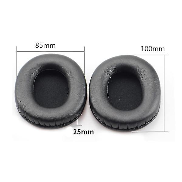 Elastiska Öronkuddar, Huvudbandsskydd för Audio Technica Ath M50x M50/m40x Hörlurar A pair of black earmuffs