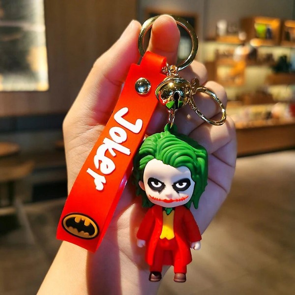 Anime Tegneserie Marvel Batman Joker Figur Nøglering Sød Halloween Serie Nøglering Vedhæng Smykker Gave til Venner 2