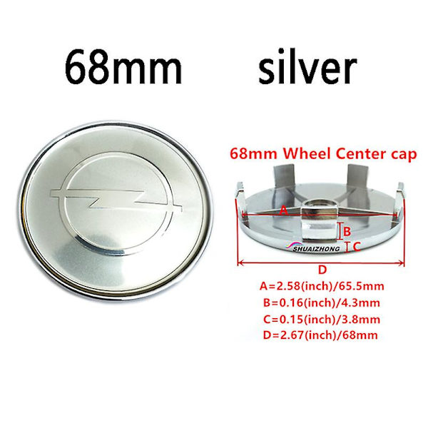 4 kpl auton pyörän keskiön napahatut 56mm 59mm 60mm 64mm 68mm kansi Opel Astra Mokka Insignia Zafira Corsa Tigra Emblem Logo Badg