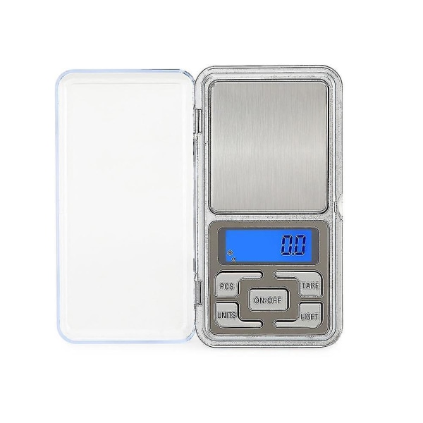 1 kpl elektroninen vaaka LCD-näytöllä keittiöön, mini tasku digitaalinen vaaka, korkea tarkkuus 500g-0.01g