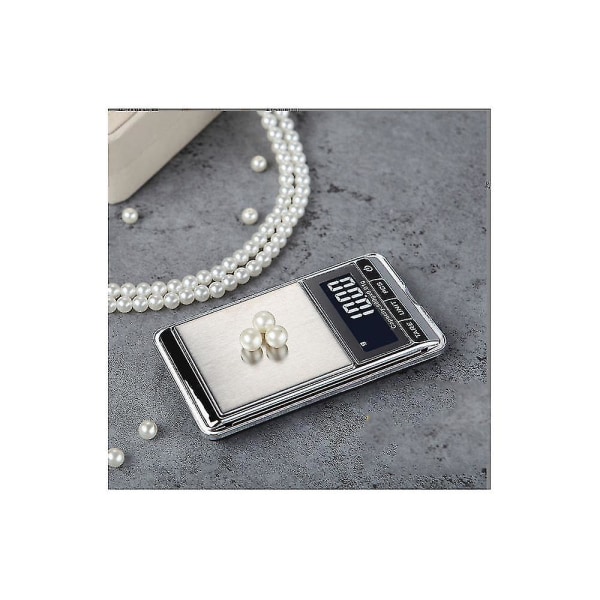 Kompakt hög precision mini smyckesvåg 0,01 g miniatyr fickskala. 100 g/0,01 g