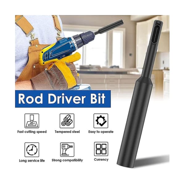 Sds Plus jordstangdriverbit for 5/8 tommer og 3/4 tommer, for borhammer Sds Plus rotasjonshammerbor