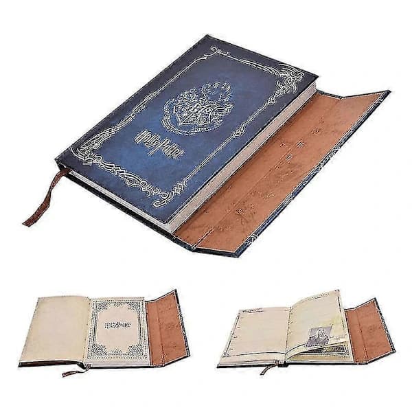 Harry Potter Notesbog, Cosplay Dekorationssæt Hard Cover Magnetisk Lukning, Notesbog