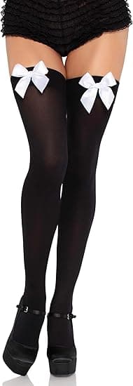 Dam Overknee-strumpor med rosettdekoration