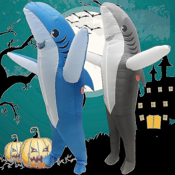 Uppblåsbar Hajdräkt Halloween Cosplay Karnevalfest Juldräkter Kostym Vuxen-mxbc