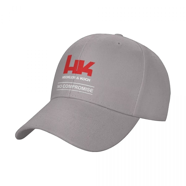 Menn Kvinner Skytevåpen Hk Kompromiss Cap Mote Baseball Cap Snapback Caps Heckler Koch Hat Solhatter Pustende Sports Cap Sommer Gray One Size