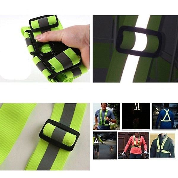 2 stk. - Reflekterende bærere/reflekterende veste til voksne og børn - Reflekterende sort reflekterende vest Reflekterende vest Trafiksikkerhed Sort