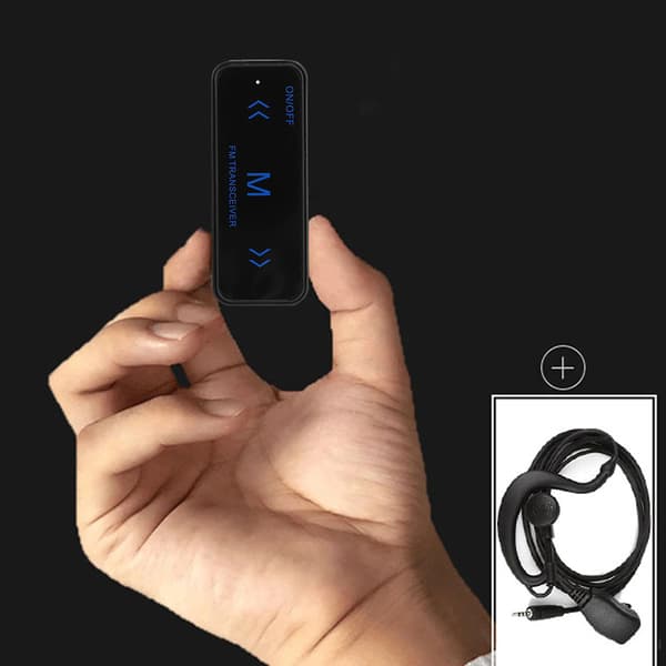 2-vägsradio Mini Walkie Talkie Intercom med 1-3 km kommunikationsavstånd - Set om 2