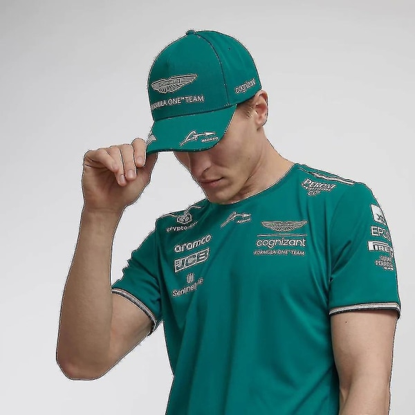 Fashion Alonso F1 Aston Martin F1 Team Baseball Cap Snapback Bomullshatt Justerbare Caps Solhatter Gorras Hombre Fernando Gorra