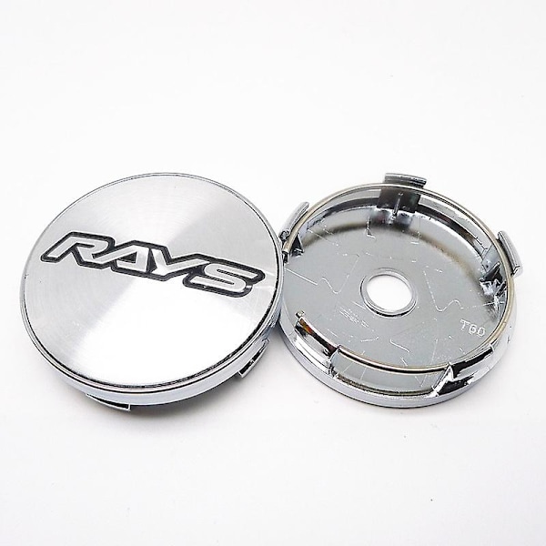 4 st/set 60mm Rays Hjulnav Centrum Navkapsel Bilfälgar Dammskydd Navkapslar 56mm Emblem Auto Styling Tillbehör