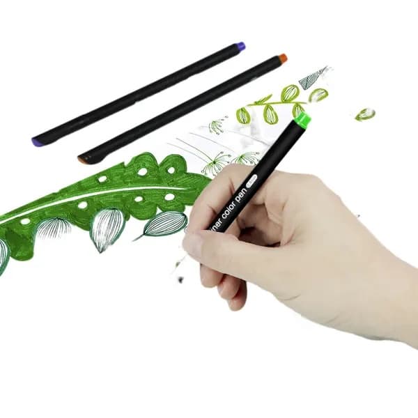 Fineliner Pen Sæt, Farvede Fine Tegnepenne 60 farver sæt