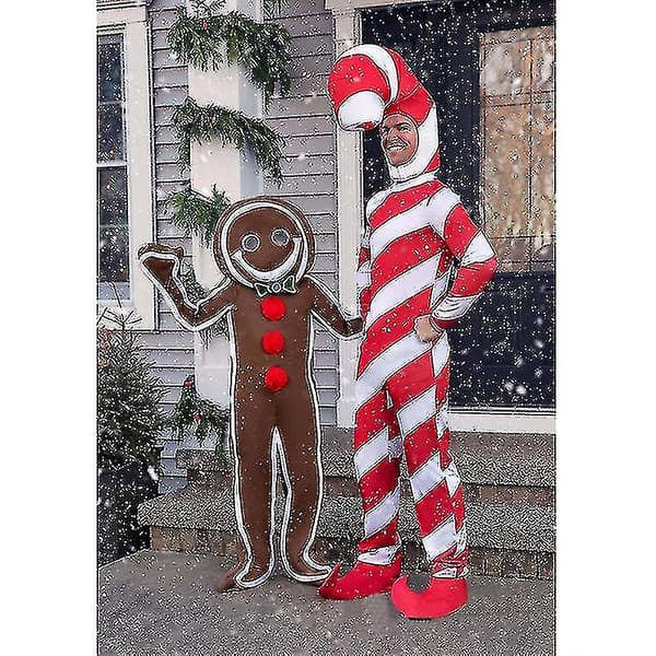 Is-Gingerbreadmandragt til Voksne, Julekagekostume M