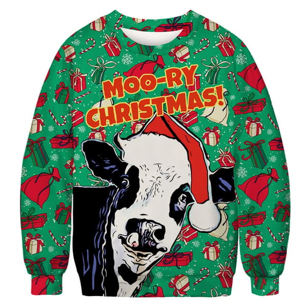 Klassisk Jultröja med Rund Hals - Festlig Semestertröja.22-XL