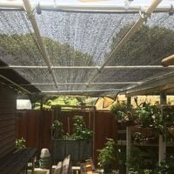 Varjostinverkko 8 nastaa Varjo 80% Vahvista Paksu Varjopurje, Kasvihuone Tuulenpitävä Verkko Silmukoilla, Kasvien Peittoon/Kasvihuoneeseen/Puutarhaan/Pergolaan(3x6m)