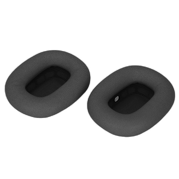 Ersättningsöronsnäckor i mjukt minnesskum och proteinläder för Airpod Max-hörlurar Black