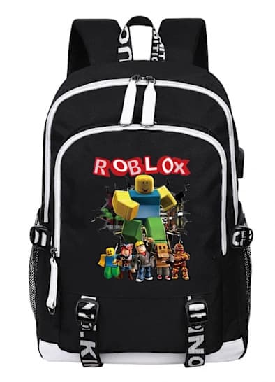 Roblox Rygsæk Børne Skoletaske Computertaske