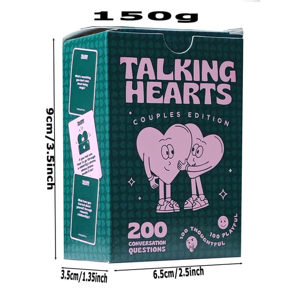 Morsomme spillkort, kortspill. TalkingHearts