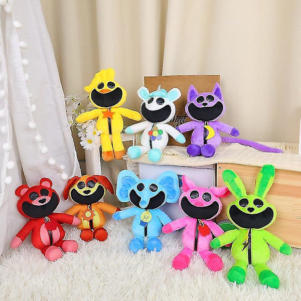 CatNap Plysch Poppy Playtime Kapitel 3 - 12\" Leende Critters Plyschdjur Fylld Djur Kudde Dock Leksaker rqbest Craftycorn