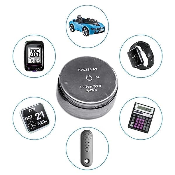 pc CP1254 knappcellsbatteri för Bluetooth-kompatibla hörlurar, pålitliga knappceller, enkelt byte