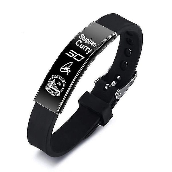 Sort Silikon Armbånd Mænd Basketball Stjerne Armbånd Stephen Curry