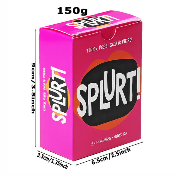 Morsomme spillkort, kortspill. SPLURT!