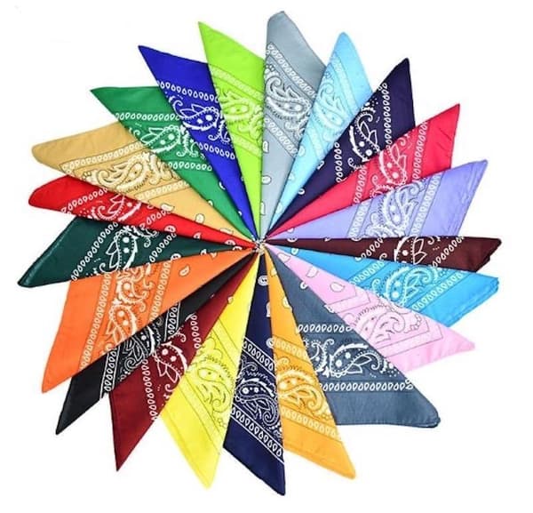 Bandana Paisley mønster tørklæder Dark Blue