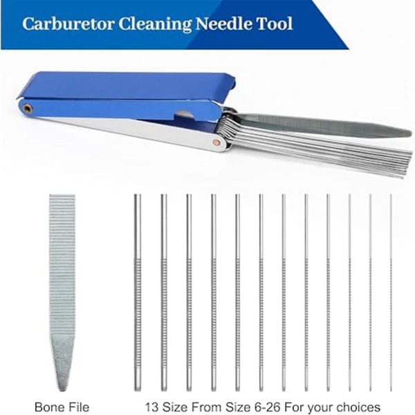 Multifunktionelt rengøringssæt med værktøjssæt til rengøring af karburator, reparationsværktøj til fjernelse af maling og snavs fra dyser As Shown