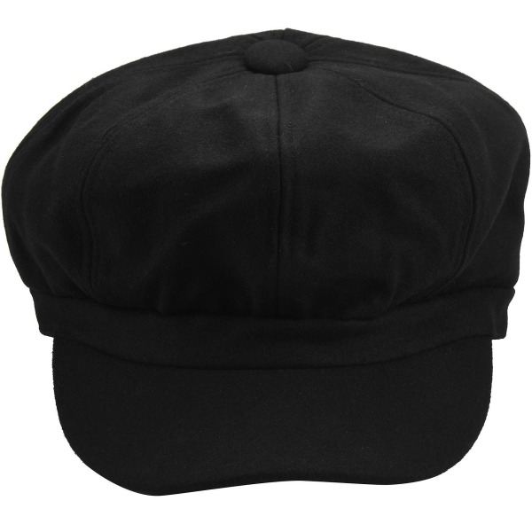 Mænd Retro Hat Newsboy Country Golf Sun Baret Cap black