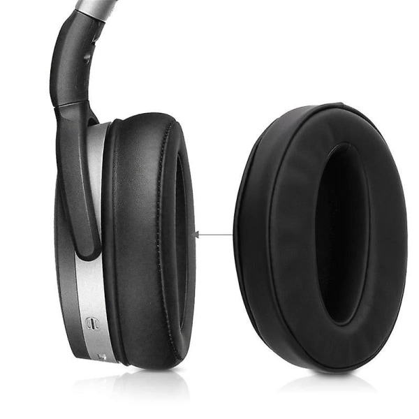 2 stk erstatnings øreputer for Hd 4.50 Hd4.50 Btnc trådløse øreputer Hodetelefoner Tilbehør Black