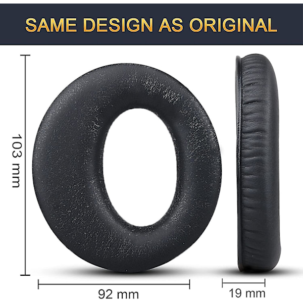 Vaihtokuulokkeiden tyynyt Sony MDR-RF985R/RF-kuulokkeille, yhteensopiva Sony MDR-RF985RK/RF970R/RF970RK/RF925RK/RF865-kuulokkeiden kanssa