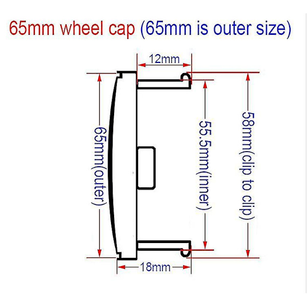 4 kpl 3d 56mm 60mm 65mm 68mm Auton pyörän keskiön navan kansi vanteen uudelleen asennus kannet Rotta tarra lisävarusteet Sbl