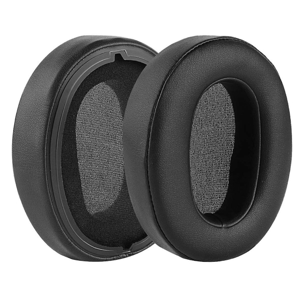 Erstatningsøreputer for WH-XB900N hodetelefoner Øreputer Lær hodesett øreputer reparasjonsdeler (svart) Black