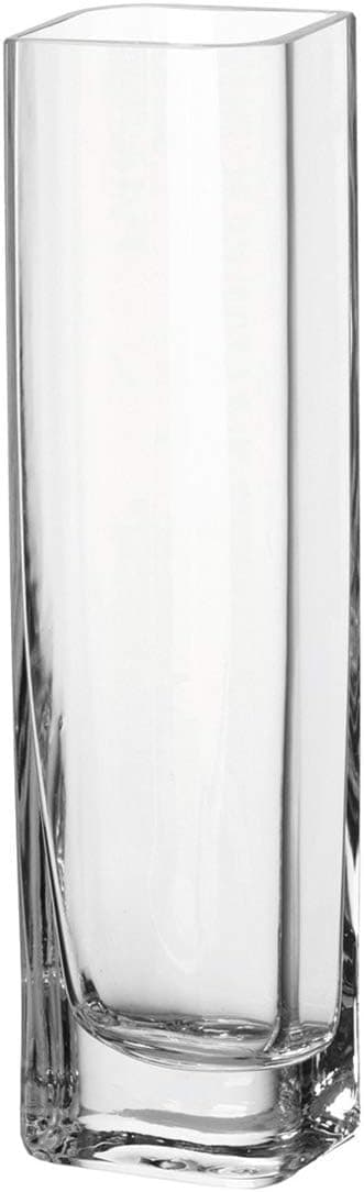 Kabinet vase, rektangulær glasvase, højde 30 cm, bredde 8 cm