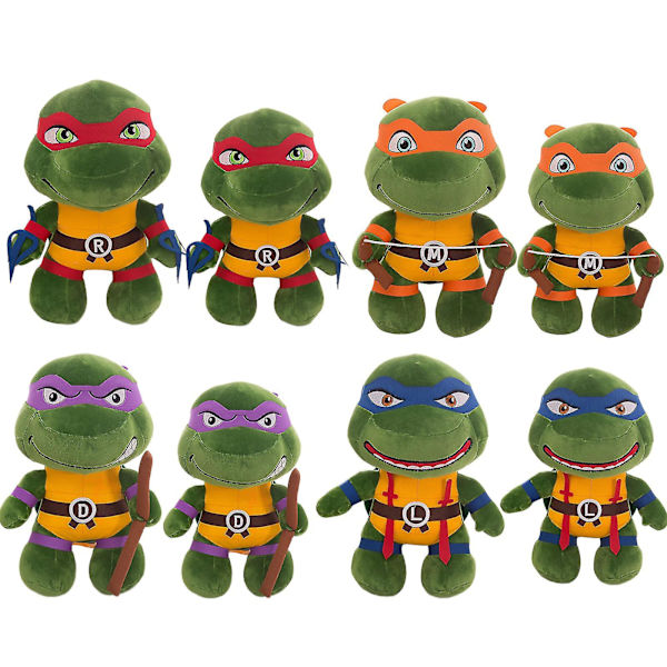 Teenage Mutant Ninja Turtles Plys Tmnt Leonardo Plushie Sød Skildpadde Plushies Dukke Til Børn Red 35cm